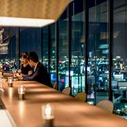 地上８０ｍから夜景や景色をお楽しみいただけます
