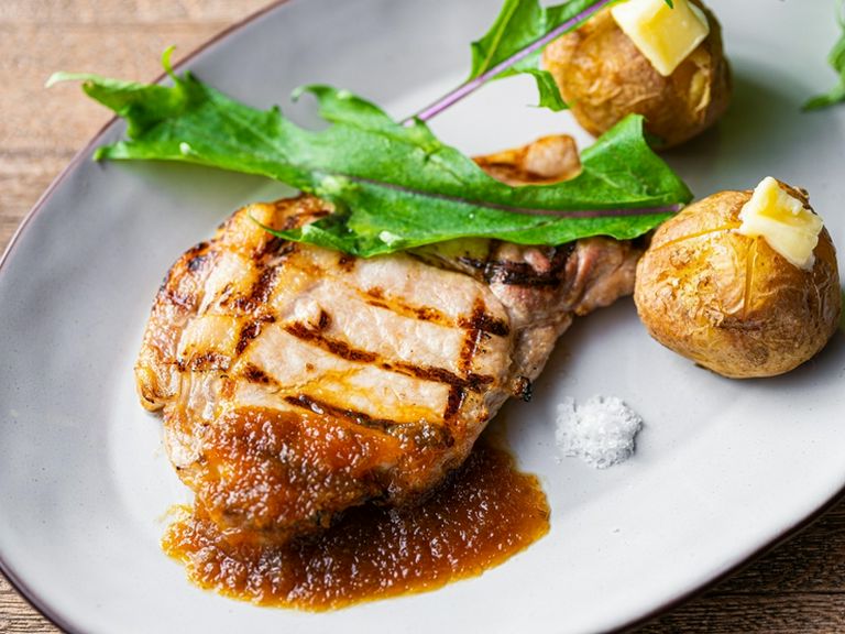 【ダブルメインコース】魚・肉のWメインのなど全5品&パン・ドリンクブッフェ付