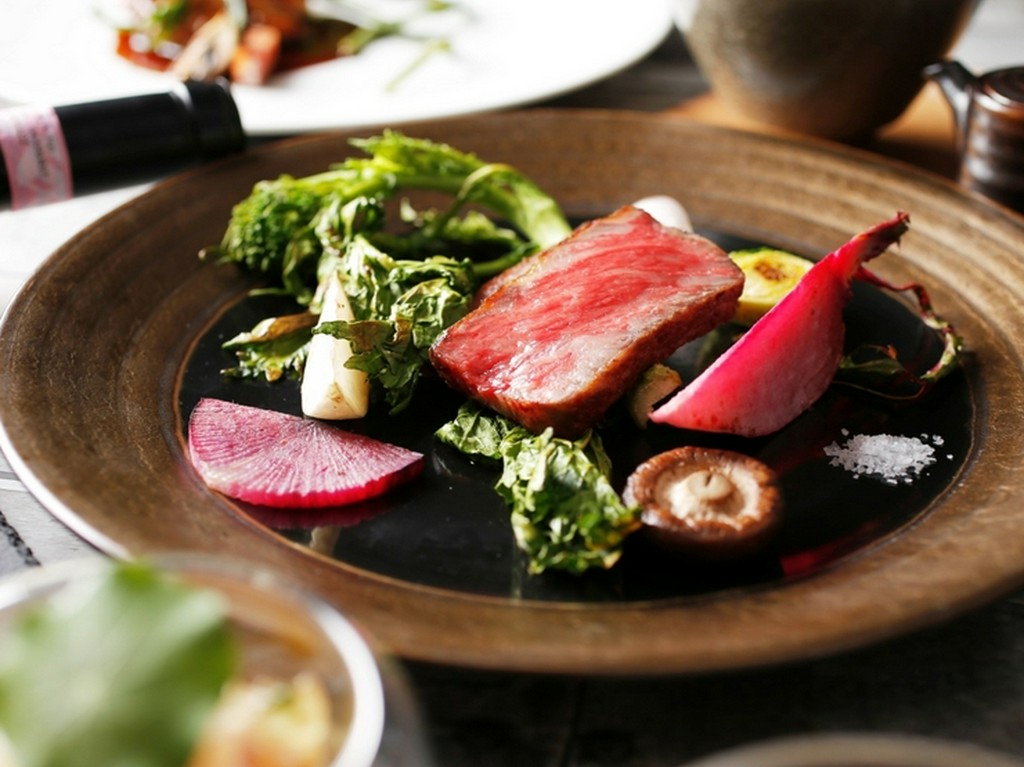 【陸の皿とメインを味比べする 14,000円】神戸 然荘 鉄板 堪能フルコース