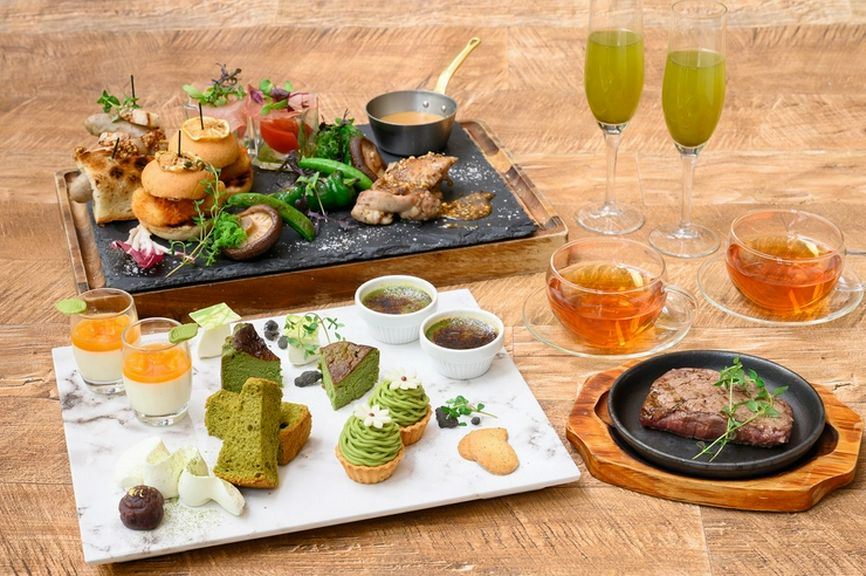 アルコールフリードリンク付き「肉×ナイトアフタヌーンティー」