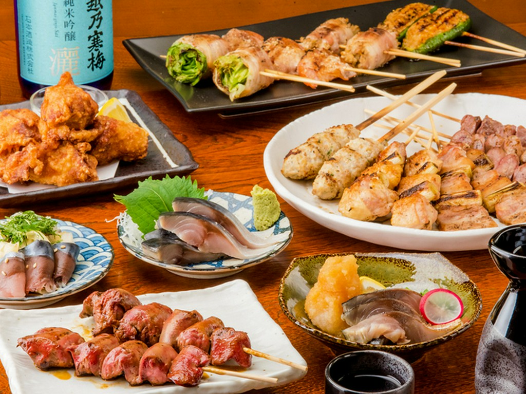 北海道産食材を多用した炭火焼串