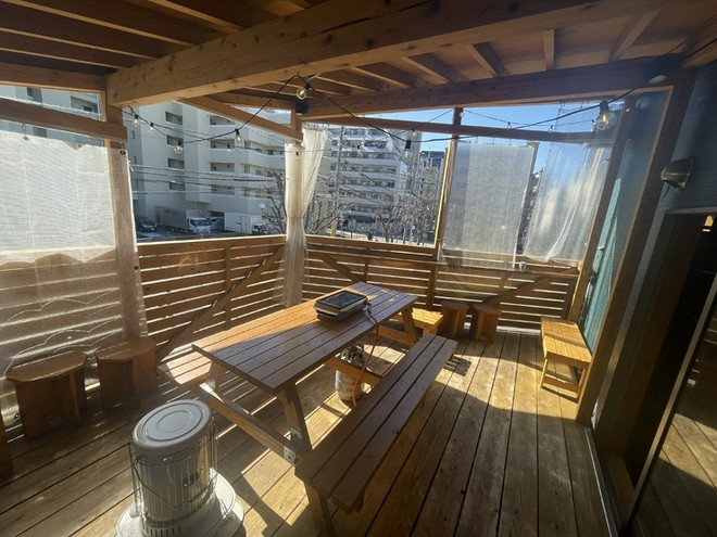 テラス席がある