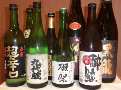 日本酒など天ぷらにあうお飲み物もご用意しております