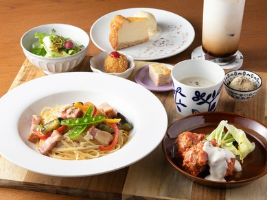 ヘルシーな食材でランチ女子会