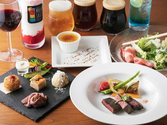 お酒をメインにこだわりの料理をつまむ『4品コース　120分飲み放題』