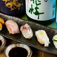 臭みの少ない熟成魚の寿司を堪能『握り盛り合わせ8貫』