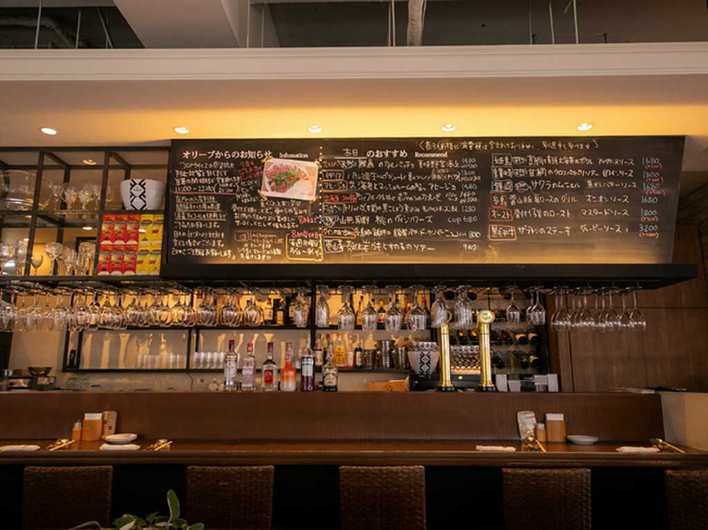 日々変わる、黒板の手描きメニュー