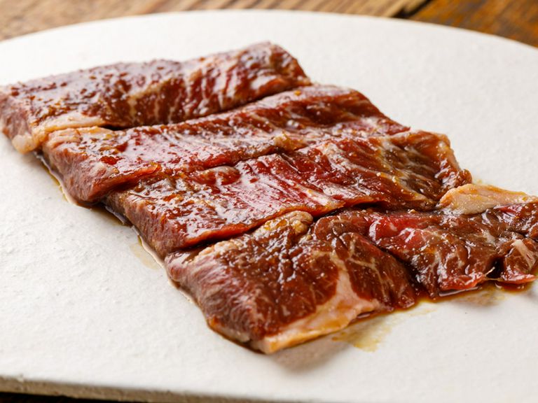 ほとんどのゲストが注文する逸品! ご飯と一緒に食べたい『ハラミ』