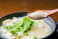 【わはは】一番人気メニュー『特選鶏だし　水餃子』