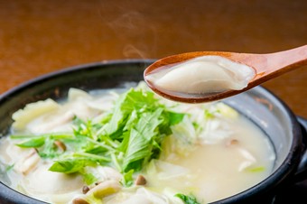 【わはは】一番人気メニュー『特選鶏だし　水餃子』