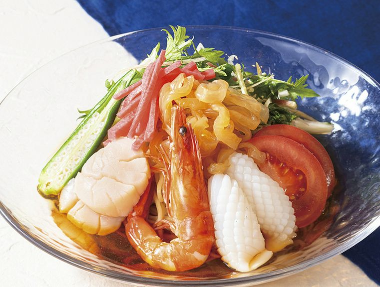 海鮮入り涼麺