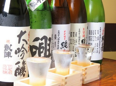 香川県の銘酒の利き酒も可能◎