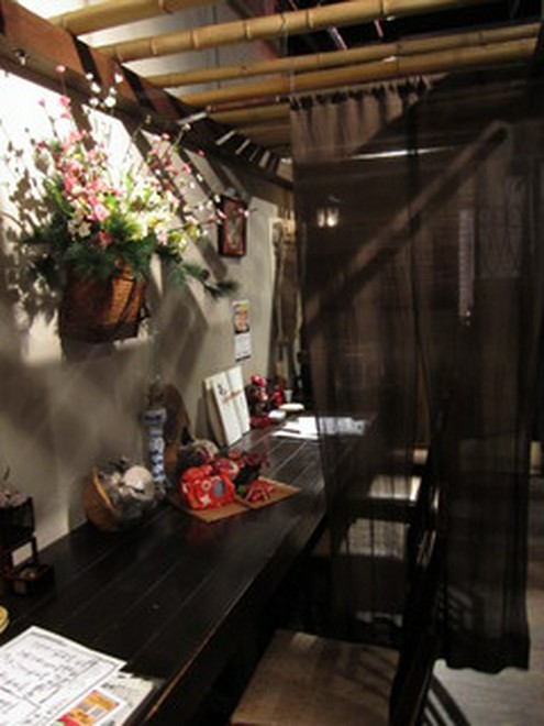 カウンター席がある