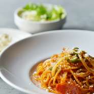 みんな大好きナポリタン！少しばかり上品に仕上げております。