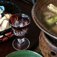 かわら林人気の京懐石　松原にすっぽん鍋と雑炊を組み合わせたこーすです