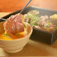 料理長が厳選する季節料理の懐石コース
～献立一例～
季節の前菜盛り
季節の椀物
産地直送旬鮮魚お造り
和牛の逸品
季節の土鍋炊き込み飯（国産米）
　香の物　留め椀
季節の甘味