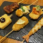 クオリティーの高い創作串カツを大衆価格で♪