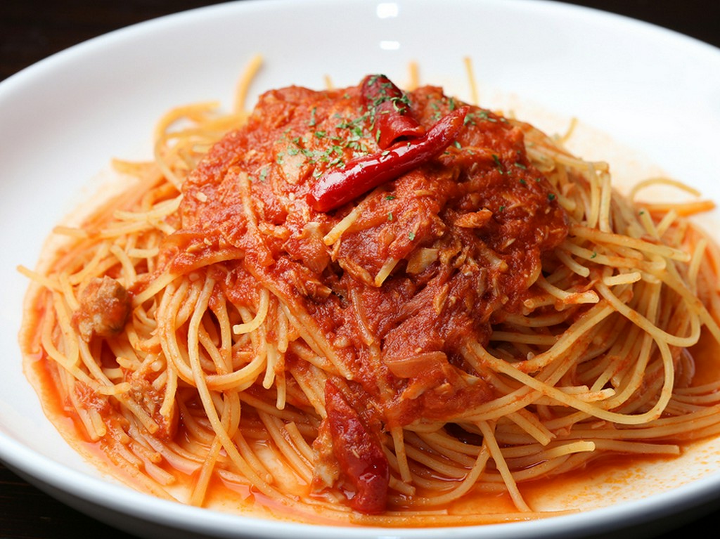 細めのパスタとたっぷりのトマトソース『蘭丸パスタ』