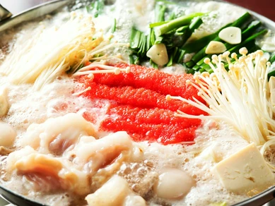 昆布とフルーツのスープが決め手『明太子 もつ鍋』