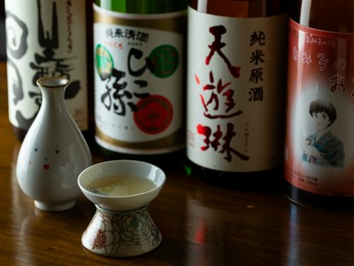 お湯割りで頂くこだわりの焼酎