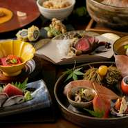 季節の移ろいと店主のひらめきで日々変わる献立

