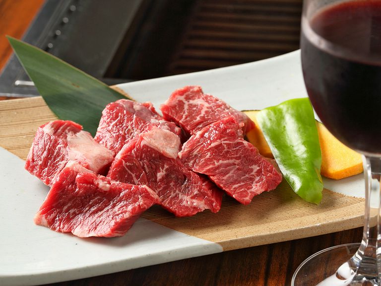 名物! 赤身が多く柔らかで、食べやすいと人気の『ハラミ』