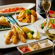 神戸の景色を望む店内はパーティーにもぴったり