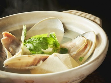 地はまぐりの酒蒸し