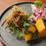 江戸時代から続くおばんざい文化。
※盛り合わせおまかせ可能です。