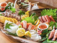 鮮度抜群の魚介類を満喫できる『お造り盛合わせ』