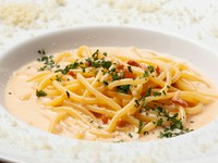 リピーター多数！絶妙な塩気がたまらない『濃厚塩辛クリームパスタ』