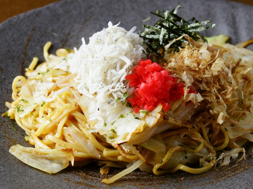 じゃこめんたいダシ醤油焼きそば