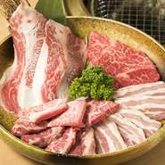 種類豊富なカルビを味わう『カルビ盛り（2～3人前）』