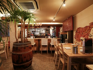 「木を基調としたオシャレな空間」