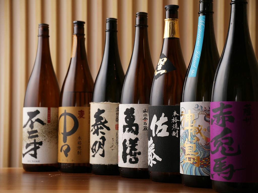 焼酎も種類豊富にラインナップ