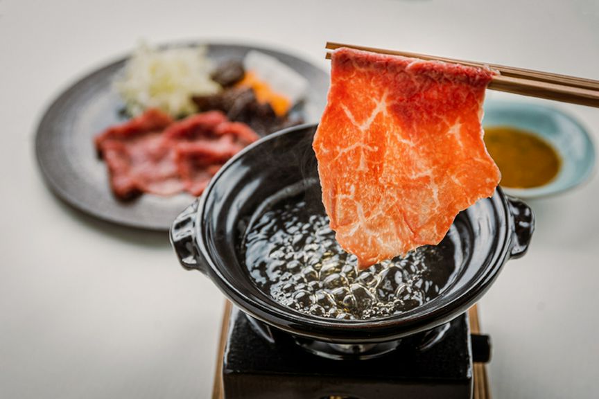 幻の和牛「尾崎牛のしゃぶしゃぶ」