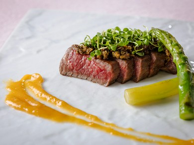 尾崎牛のステーキ