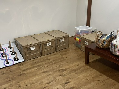 お食事が終わったら遊べるプレイルームあります。