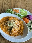 エビと完熟トマトの旨みたっぷりな濃厚ソース。