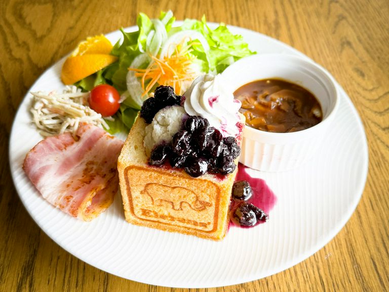 ブルーベリージャム食パン