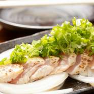 さっぱりといただく『鶏たたき』