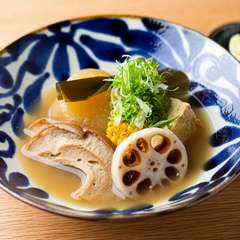 驚くほど深い鯛の旨みが染み込んだ看板メニュー『鯛だしおでん』