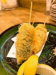 海老と大和芋カダイフ揚げ