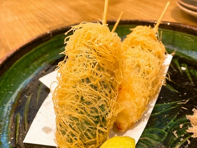 海老と大和芋カダイフ揚げ