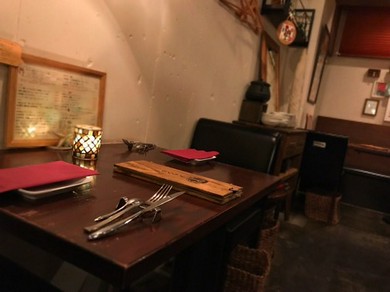 二人の空間で落ち着いたひと時を