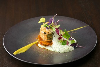 圧巻の美味『ズッキーニのファルシー ラタトゥイユ ピストゥの泡』