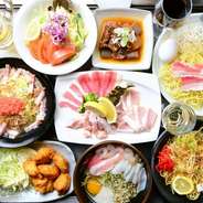 メニューも増えてリニューアル！食べ放題コース2380円/ドリンクバ-450円（税別）小学生1500円/中学生1800円/高校生1800円/幼児無料（全て税別）

