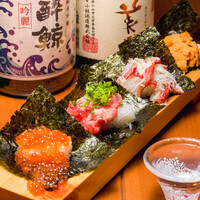 [2시간 유출 손 감기 뷔페] 후지야마 유출 손 감기, 오토로, 아무리, 우니, 오이타 스시 약 70종 뷔페!