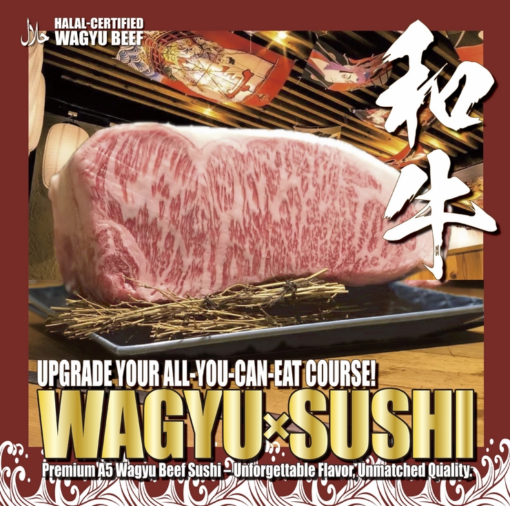 Muslim-Friendly [Halal Sushi & Halal Wagyu] Course <ALL-YOU-CAN-EAT>