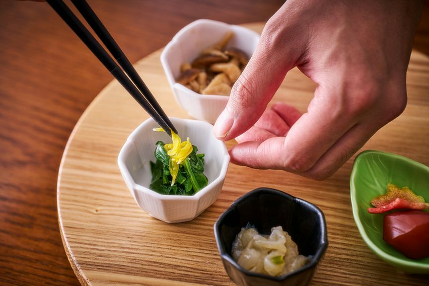 季節の食材を使った会席料理